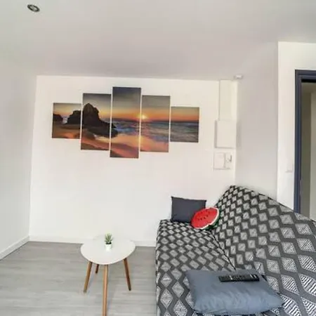 Grand T2 Jardin Wifi Parking Proche Gare * 생캉탱