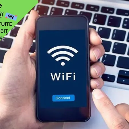 Grand T2 Jardin Wifi Parking Proche Gare 아파트