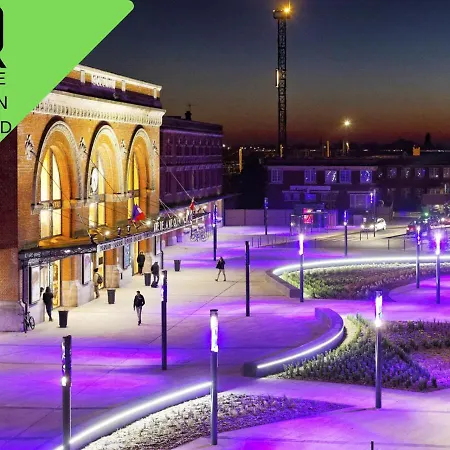 Grand T2 Jardin Wifi Parking Proche Gare